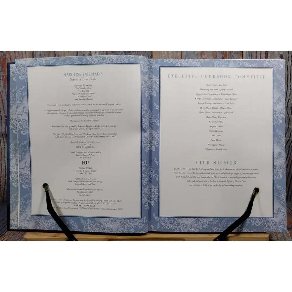 Main‎ Line Entertains Cookbook